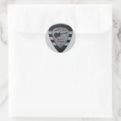 rock ' n roll voor altijd ronde sticker (Tas)