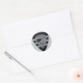 rock ' n roll voor altijd ronde sticker (Envelop)