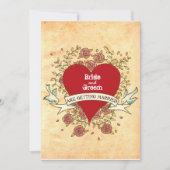 Rock 'n' Roll Wedding (Rozen) Kaart (Voorkant)