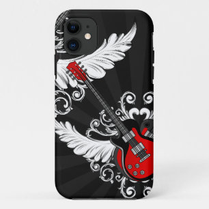 Rock n Roll  Winged Guitars iPhone5 hoesje