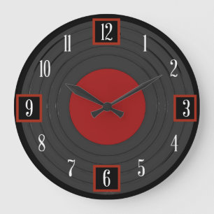 Rock N Roll with Numerals Grote Klok