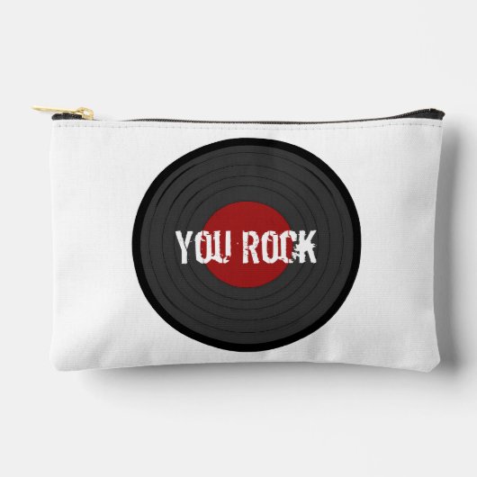 Rock N Roll YOU ROCK Round Record Etui (Voorkant)