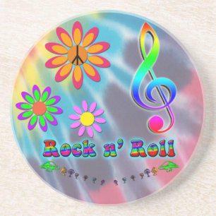 Rock n' Roll Zandsteen Onderzetter