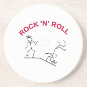 Rock 'N' Roll Zandsteen Onderzetter (Voorkant)