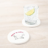 Rock 'N' Roll Zandsteen Onderzetter (Zijkant)