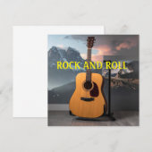 Rock-'n-rollstickers Kaart (Voorkant / Achterkant)