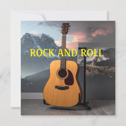 Rock-'n-rollstickers Kaart (Voorkant)