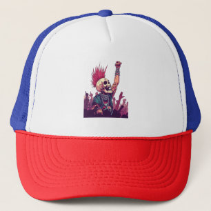 Rock N� Skull � Grappige Punk Skelet Concert Trucker Pet