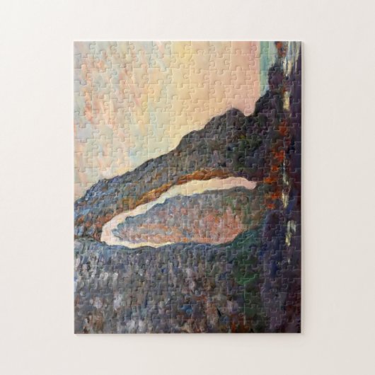 Rock Needle & Porte d'Aval Monet Fine Art Legpuzzel (Verticaal)