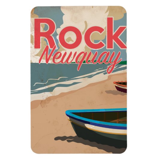 Rock, Newquay Vintage locomotief Reisposter Magneet (Verticaal)