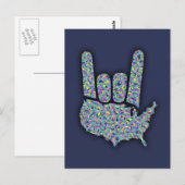 Rock North America Briefkaart (Voorkant / Achterkant)