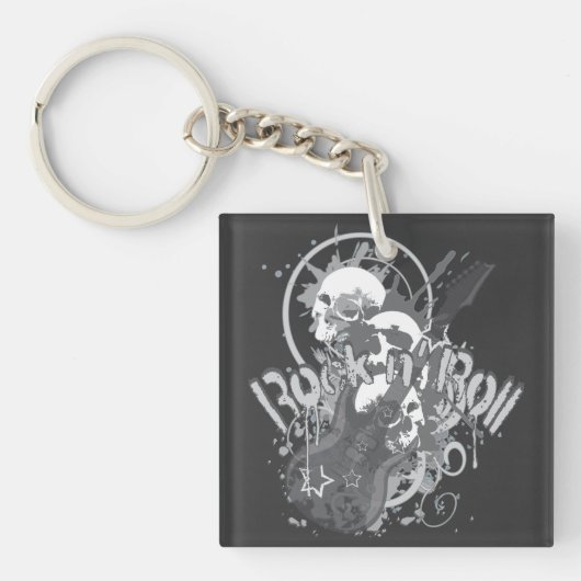 Rock n'Roll Skulls Sleutelhanger (voorkant)