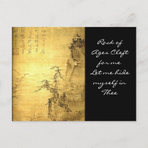 Rock of Ages Cleft for Me Laat me mezelf verbergen Briefkaart