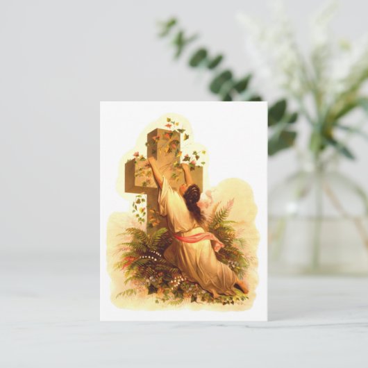  Rock of Ages Cross Illustration 1873 Briefkaart (Staand voorkant)