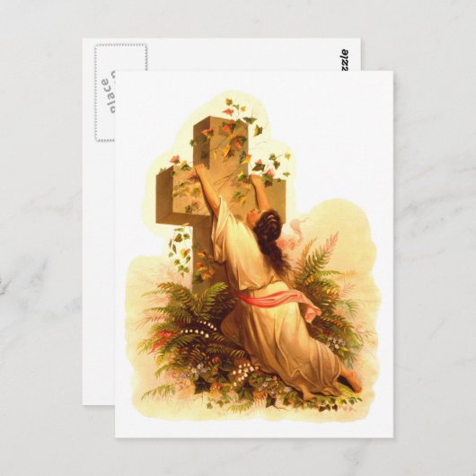  Rock of Ages Cross Illustration 1873 Briefkaart (Voorkant / Achterkant)