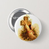 Rock of Ages Cross Illustration 1873 Ronde Button 5,7 Cm (Voorkant /achterkant)