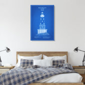 Rock of Ages Lighthouse - Michigan – AD Canvas Afdruk (Insitu (Slaapkamer))