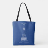 Rock of Ages vuurtoren - Michigan - AD Tote Bag (Achterkant)