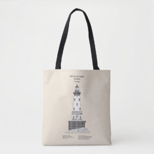 Rock of Ages vuurtoren - Michigan - SBD Tote Bag