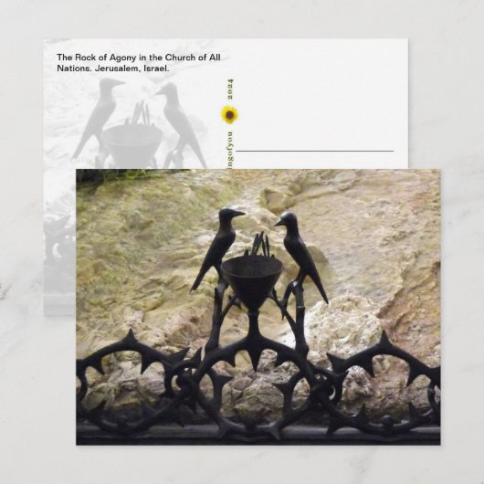 Rock of Agony, Jeruzalem, Israel - kleur briefkaar Briefkaart (Voorkant / Achterkant)