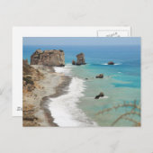Rock of Aphrodite, Cyprus Briefkaart (Voorkant / Achterkant)