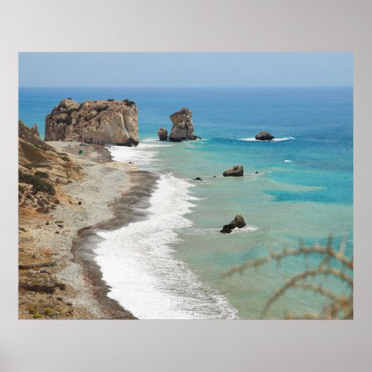 Rock of Aphrodite, Cyprus Poster (Voorkant)