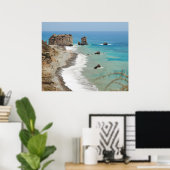 Rock of Aphrodite, Cyprus Poster (Thuiskantoor)