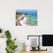 Rock of Aphrodite, Cyprus, Poster (Thuiskantoor)