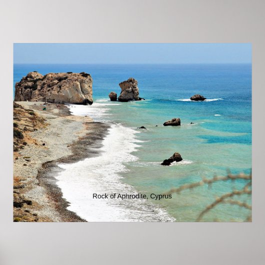 Rock of Aphrodite, Cyprus, Poster (Voorkant)