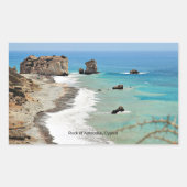 Rock of Aphrodite, Cyprus, Rechthoekige Sticker (Voorkant)