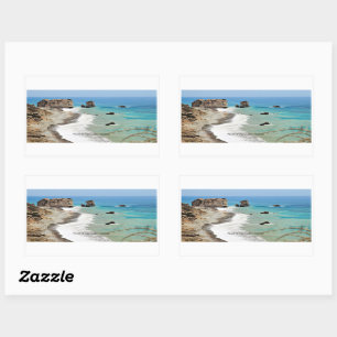 Rock of Aphrodite, Cyprus, Rechthoekige Sticker