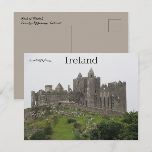 Rock of Cashel County Tipperary Ierland Briefkaart (Voorkant / Achterkant)