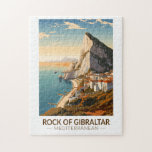 Rock of Gibraltar Travel Art Vintage Legpuzzel<br><div class="desc">Rock of Gibraltar in een vectorkunststijl. De rots van Gibraltar is een monolithisch kalksteenvoorgebergte gelegen op het Britse grondgebied van Gibraltar,  nabij de zuidwestelijke punt van Europa op het Iberisch Schiereiland.</div>