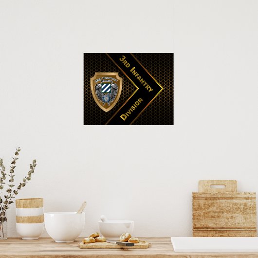 "Rock of the Marne" 3rd Infantry Division Poster (Keuken)