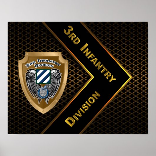 "Rock of the Marne" 3rd Infantry Division Poster (Voorkant)