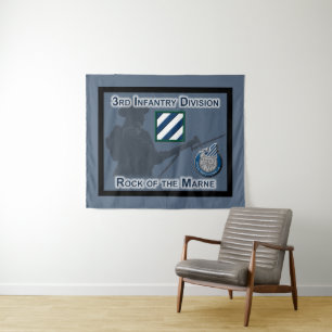"Rock of the Marne" 3rd Infantry Division Wandkleed