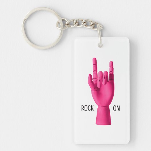 Rock On! Acryl Sleutelhanger (Voorkant)