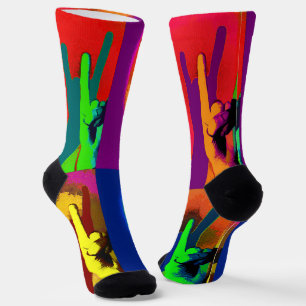 Rock on all - You Rock Hand Signs Socks Sokken