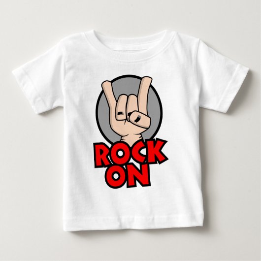 Rock On Baby Shirt (Voorkant)
