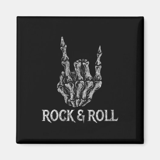 Rock on band T - shirts voor vrouwen Rock en Rolls Magneet (Voorkant)