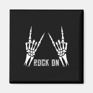 Rock on band T - shirts voor vrouwen Rock en Rolls Magneet