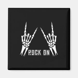 Rock on band T - shirts voor vrouwen Rock en Rolls Magneet