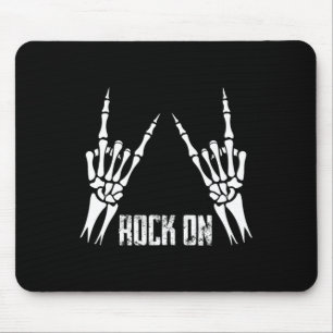 Rock on band T - shirts voor vrouwen Rock en Rolls Muismat