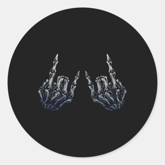 Rock on band T - shirts voor vrouwen Rock en Rolls Ronde Sticker (Voorkant)