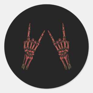 Rock on band T - shirts voor vrouwen Rock en Rolls Ronde Sticker