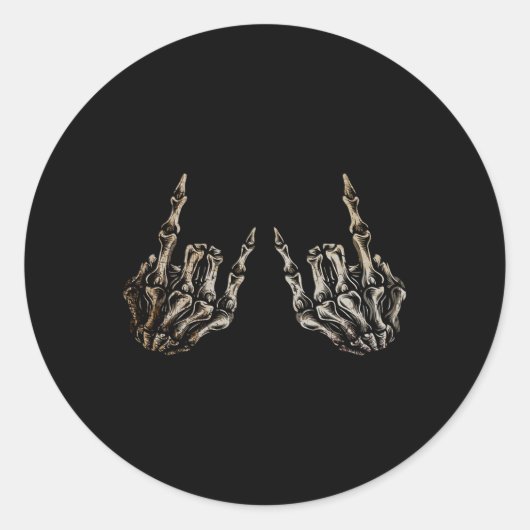 Rock on band T - shirts voor vrouwen Rock en Rolls Ronde Sticker (Voorkant)