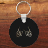 Rock on band T - shirts voor vrouwen Rock en Rolls Sleutelhanger (Achterkant)