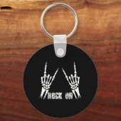 Rock on band T - shirts voor vrouwen Rock en Rolls Sleutelhanger (Achterkant)