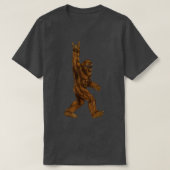 Rock on Bigfoot sasquatch loves Rock and Roll Sung T-shirt (Design voorkant)