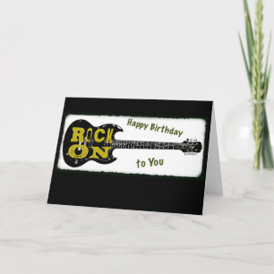 Rock On Birthday Card Kaart
